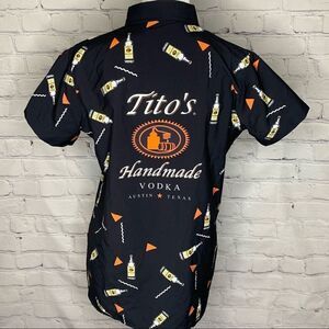 Tito’s Vodka Button down short sleeve shirt